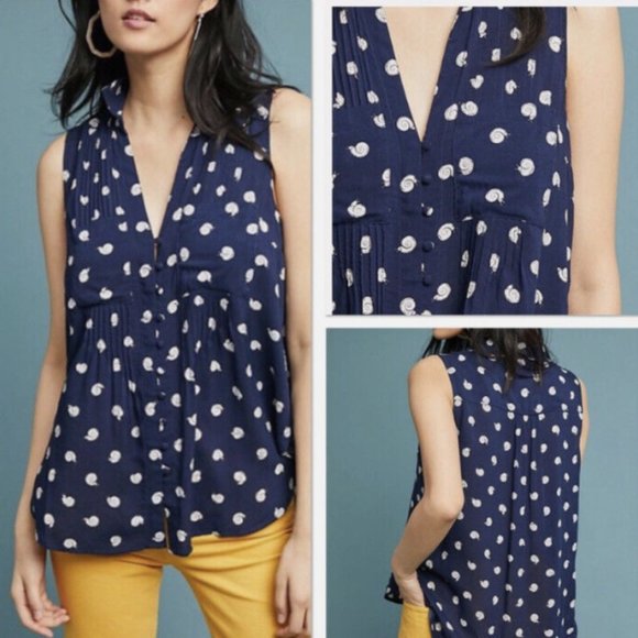 7 of 52 Anthropologie Top - Picture 1 of 6